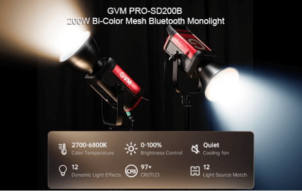 Best COB Monolights of 2026 reviewed by gaffer Lucas Gray. Independent data analysis of Zhiyun Molus G200, GVM PRO SD200B, and Aputure 600d Pro. We test CRI, fan noise, and output to help you choose the right studio light.