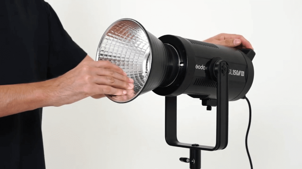 Screenshot of the StudioLights.org blog post header titled "The Definitive Guide to Godox Video Light in 2026" by Lucas Gray, featuring a hero image of a compact Godox SL series light in a studio.