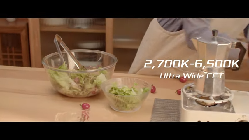 Food photography lighting setup using the Nanlite Forza 150B ultra-wide bi-color range from 2700K to 6500K.